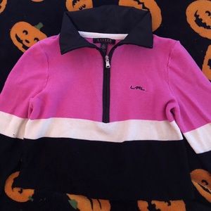 Cropped Ralph Lauren Half Zip Long Sleeve